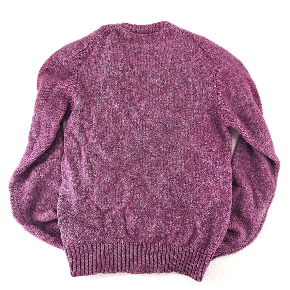 Vintage Sweater Purple Wool Blend Crewneck Womens XL Retro Cozy Knit Granola Y2k - Picture 3 of 9